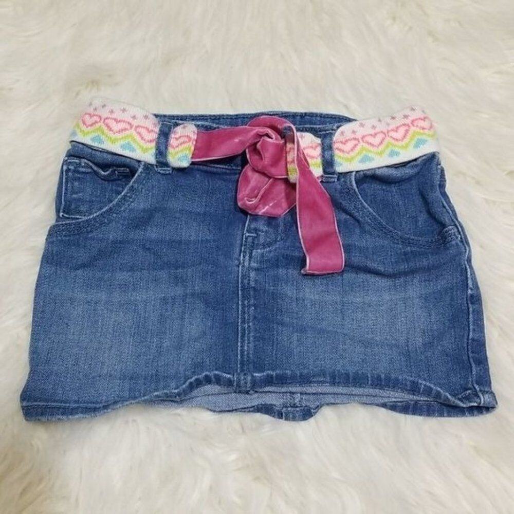 Baby Gap Blue Denim Mini Skirt with belt